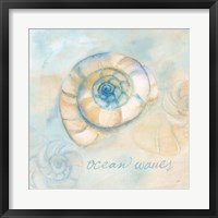 Framed Watercolor Shell Sentiments III