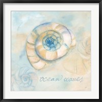 Framed Watercolor Shell Sentiments III
