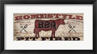 Framed Homestyle BBQ I (Cow)