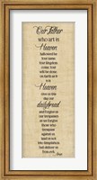 Framed Bible Verse Panel III (Our Father)