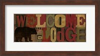 Framed Welcome to the Lodge Panel