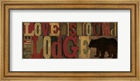 Framed Love at the Lodge Panel