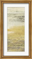 Framed Siena Abstract Yellow Gray Panel I