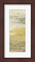 Framed Siena Abstract Yellow Gray Panel I