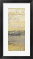 Siena Abstract Yellow Gray Panel II Framed Print