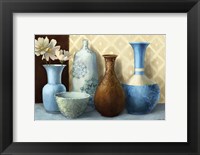 Framed Soft Blue Vase