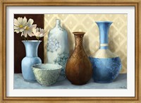 Framed Soft Blue Vase