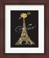 Framed Parisian Golden Love