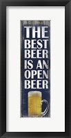 Framed Open Beer