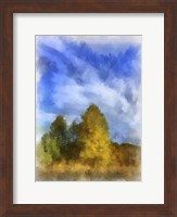 Framed Trees Watercolor Border