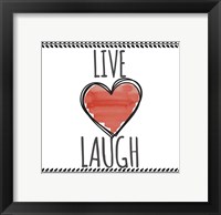 Framed Live Love Laugh