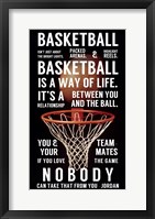 Framed Basketball is a Way of Life