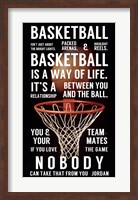 Framed Basketball is a Way of Life