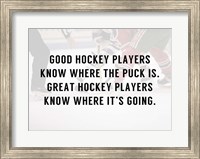 Framed Good Hockey Player