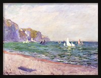 Framed Boats below the Cliffs at Pourville, 1882