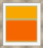Framed Abstract Orange & Yellow