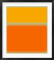 Framed Abstract Orange & Yellow