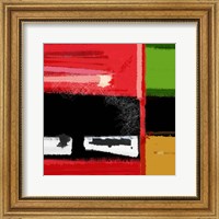Framed Red And Green Square