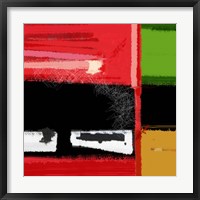 Framed Red And Green Square