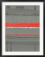 Framed Abstract Red 3