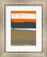 Framed Abstract Orange 1