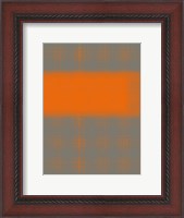 Framed Abstract Orange 3