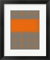 Framed Abstract Orange 3