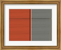 Framed Grey And Brown