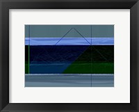 Framed Blue And Green
