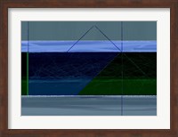 Framed Blue And Green