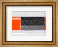 Framed Orange And Black