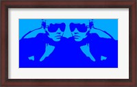 Framed Niki Mirror Blue