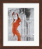 Framed Orange Dance