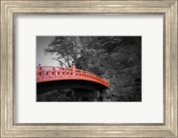 Framed Nikko Red Bridge