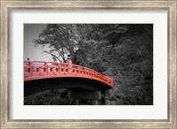 Framed Nikko Red Bridge
