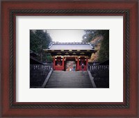 Framed Red Gates And Temple