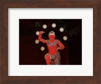 Framed Nikko Red Figure
