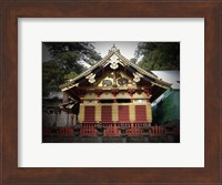 Framed Nikko Architecture With Gold Roof