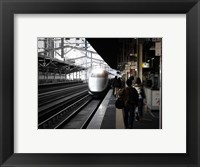 Framed Arriving Train