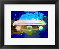 Framed Alfa Romeo Watercolor