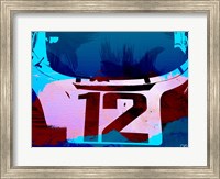 Framed Racing Number 12 Watercolor