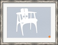 Framed White Wooden Chair