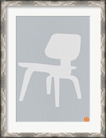 Framed Eames White Plywood Chair