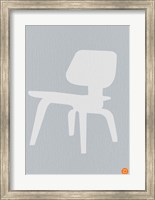 Framed Eames White Plywood Chair