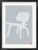 Framed Eames White Plywood Chair