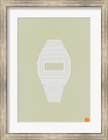 Framed White Electronic Watch