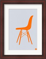 Framed Orange Eames Chair