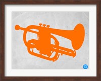 Framed Orange Tuba