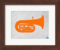 Framed Orange Tuba 2