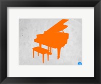 Framed Orange Piano